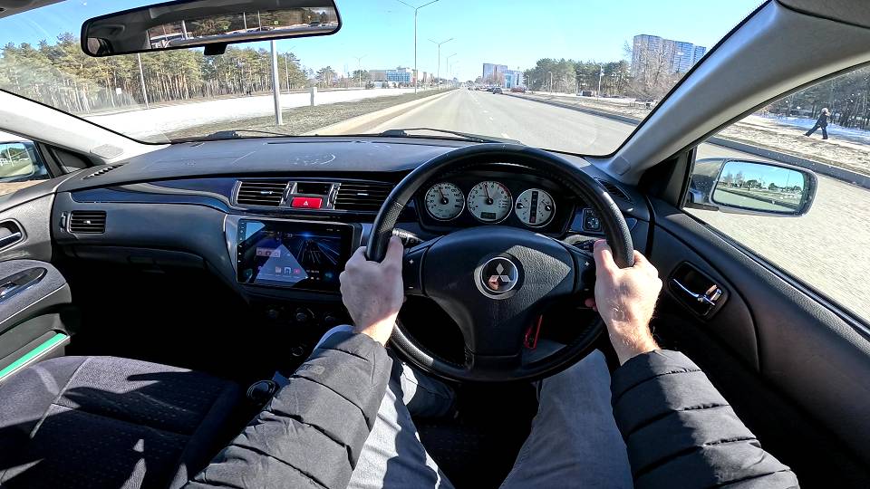 2002 Mitsubishi Lancer Evolution VII GT-A 4G63T POV TEST DRIVE смотреть онлайн
