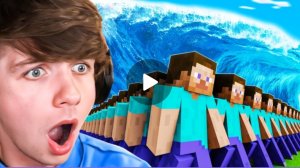 100 человек переживают природные катаклизмы в #МАЙНКРАФТ