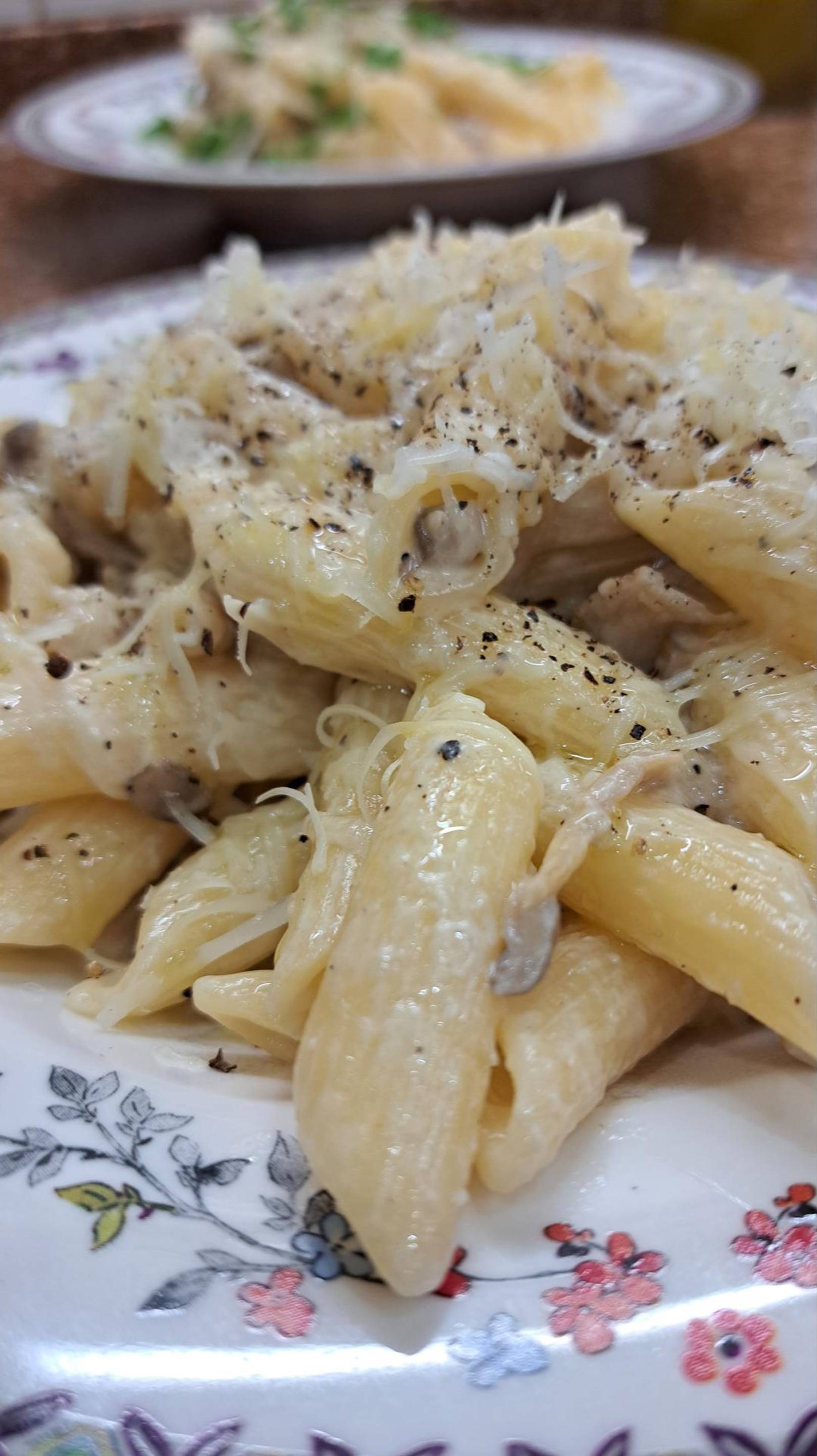 Нежность сливочная! Паста с вешинками!