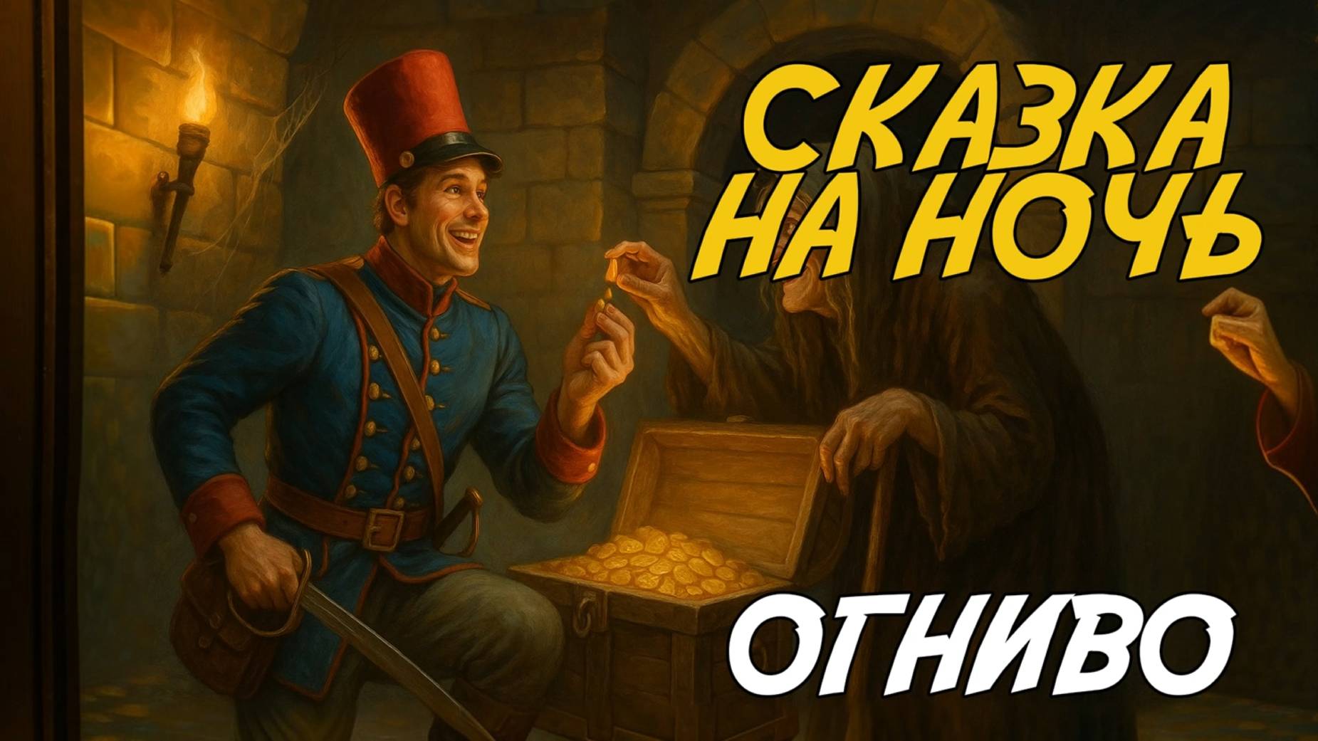 ОГНИВО СКАЗКА НА НОЧЬ ДЛЯ ДЕТЕЙ|АУДИОСКАЗКА ДЛЯ СНА