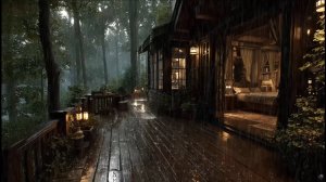 Шум Дождя В Лесном Домике 🌧️ Атмосфера Дождя