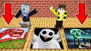 НУБ И ДЕВУШКА ПРО ПРОТИВ ЯМЫ ПОЕЗД ПОЖИРАТЕЛЬ СОВА 99 НОЧЕЙ В ЛЕСУ КАРКЕРКАРКУРКУР В МАЙНКРАФТ