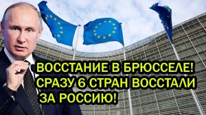 ВОССТАНИЕ В БРЮССЕЛЕ! СРАЗУ 6 СТРАН ВОССТАЛИ ЗА РОССИЮ!