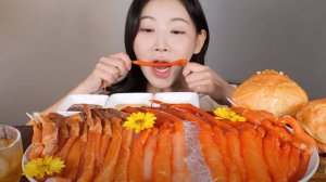 🔥🍲 Мукбанг и Mukbang : РЕДКИЙ МОРСКОЙ ГИБРИД! Девушка ест на камеру крабов-мутантов | корея асмр