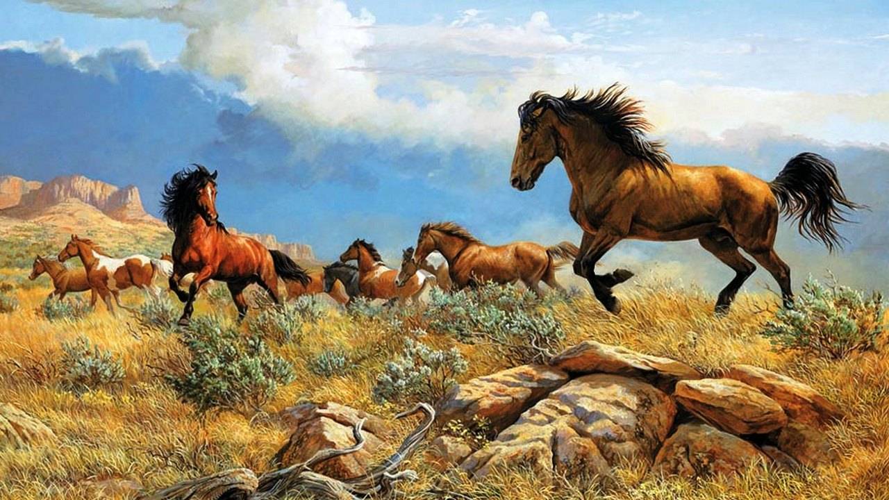 Лошади художника Персис Клейтон Вейерс смотреть онлайн