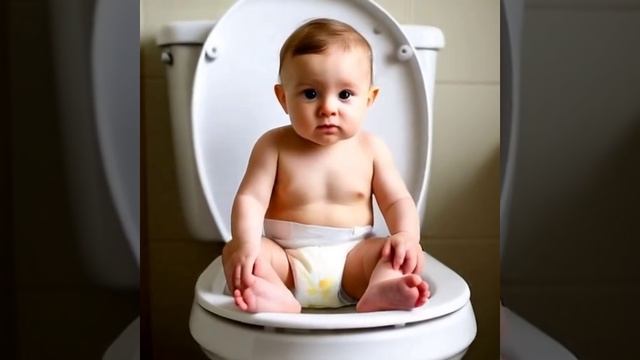 малыш и туалет