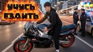 УЧУСЬ ЕЗДИТЬ НА СПОРТИВНОМ МОТОЦИКЛЕ