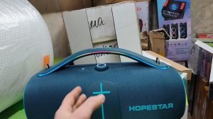 КАКУЮ ПОРТАТИВНУЮ КОЛОНКУ КУПИТЬ ДЛЯ УЛИЦЫ ? Колонка Hopestar A86 синяя 450 Вт