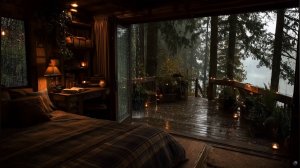 Уютный Домик В Лесу Под Дождь 🌧️ Атмосфера Тепла И Спокойствия