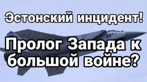 Эстонский ИНЦИДЕНТ ПРОЛОГ ЗАПАДА К БОЛЬШОЙ ВОЙНЕ