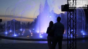 Водное шоу с проекцией и огнем в Mriya Resort & SPA