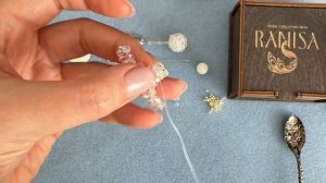 Серьги - объёмные шары из хрустальных бусин 🔥