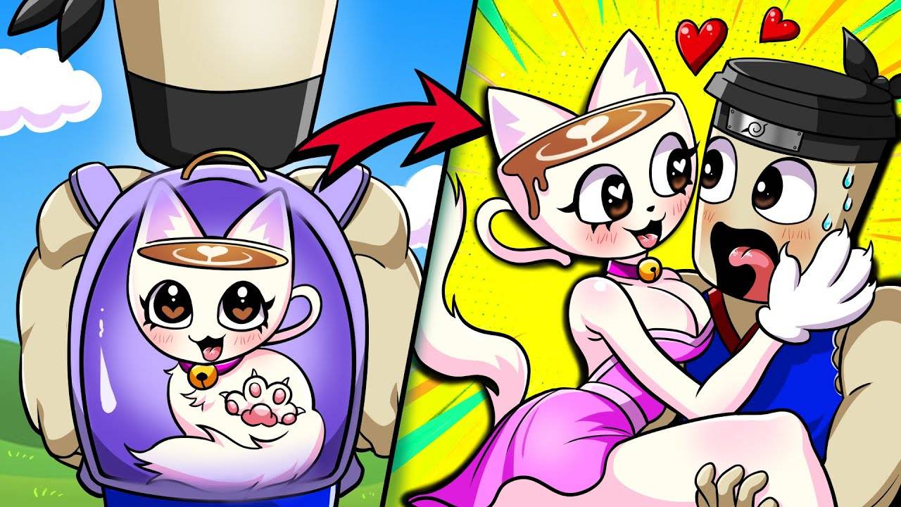 Кошка Капуччина превратилась в самую милую кошечку-девочку! 🐾💞 / Анимация Спрунки и Брейнрота смотреть онлайн