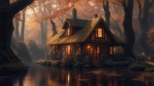 1 Hour of Calm Celtic Fantasy Music Forest Sounds _ Ambient Enchanted Autumn