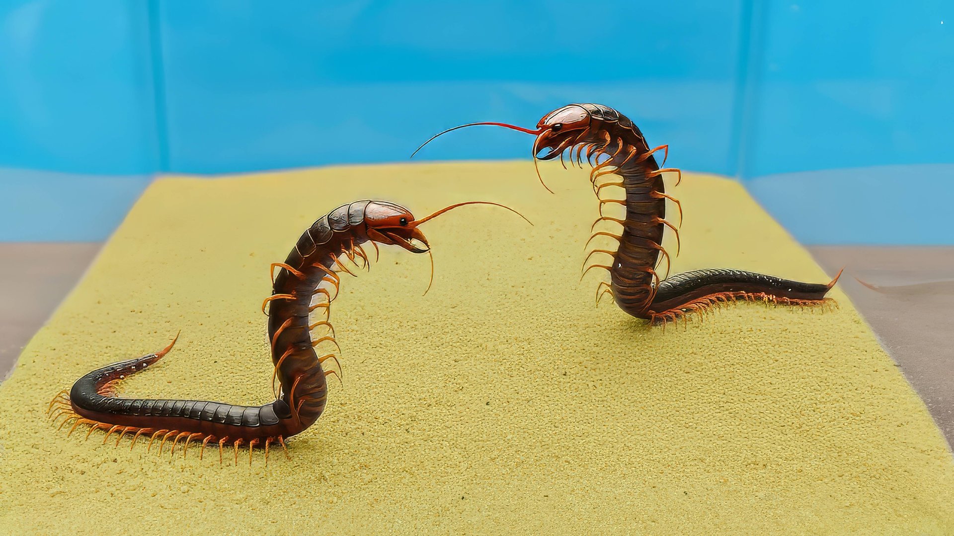 Что будет, если две Сколопендры поселить в один террариум? смотреть онлайн