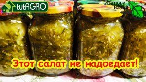 ОБАЛДЕННЫЙ САЛАТ БЕЗ СТЕРИЛИЗАЦИИ: годятся огурцы все подряд. И кривые, и косые, и семкастые.