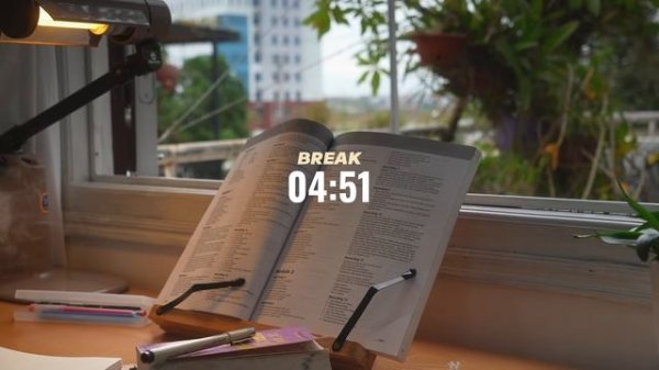 2 часа StudyWithMe ｜ Calm Piano 🎹｜ Pomodoro 50-10 ｜ Cloudy Day