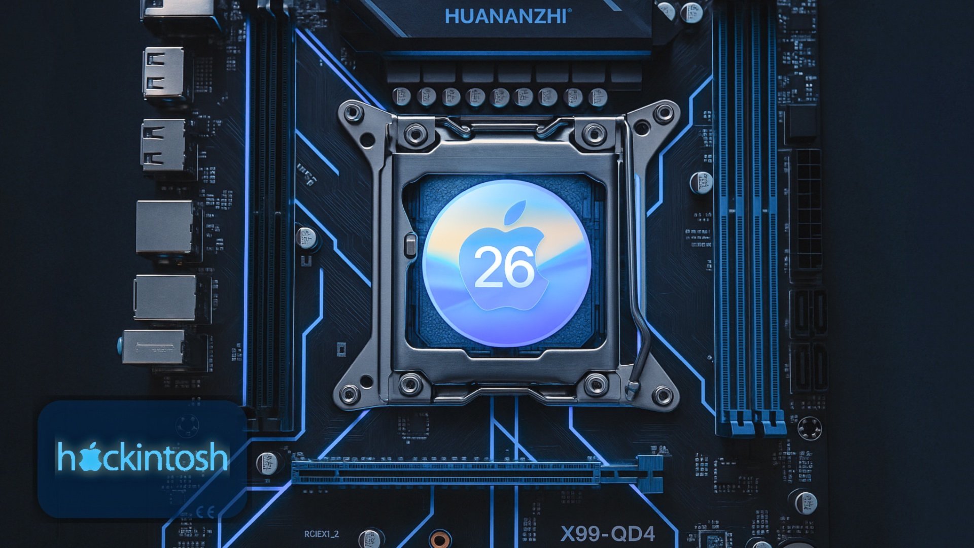 Установка Hackintosh MacOs 26 Tahoe на материнскую плату Huananzhi X99-QD4 смотреть онлайн