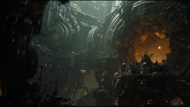 Last Refuge In Dyson Core ⚙️ 2-Hour Epic Sci-Fi Ambience ｜ Giant Machinery & Faint Star ｜ Hope