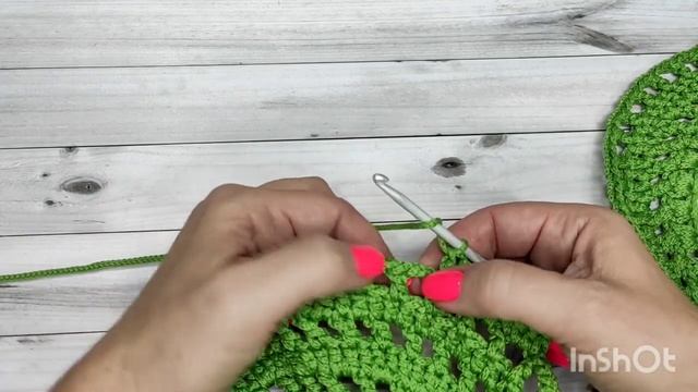 МК Круглый шоппер. Часть 3.