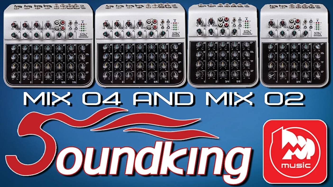 Микшеры SOUNDKING MIX02A, MIX02AU, MIX04A, MIX04AU
