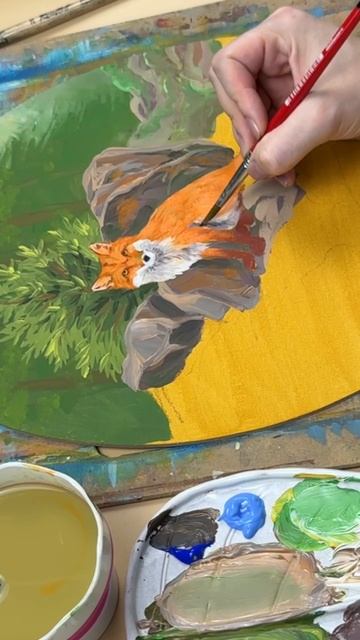 🦊 Новый урок в творческом клубе Dari Art! Сегодня рисуем акрилом 🫶#dariart_клуб смотреть онлайн