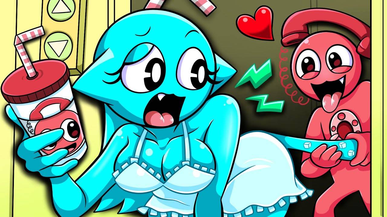 Спрунки: История любви в Теле Икс Аква | Incredibox Sprunki Animation смотреть онлайн