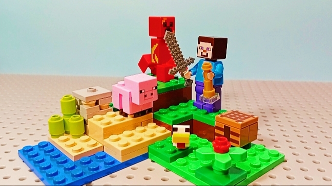 Lego Minecraft 21177 засада крипера; сборка набора