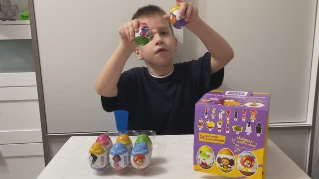 Распаковка шоколадные яйца 