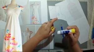 Моделирование. Бальное ретро-платье. Выкройка № 1810.