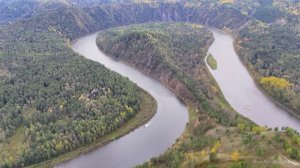 Сибирская осень на реке Мана