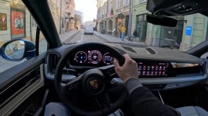 Porsche Cayenne 2024 [353 л.с.] POV Test drive