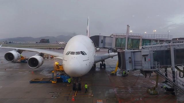 Прибытие Эйрбас А380, аэропорт Чхеклапхок, Гонконг