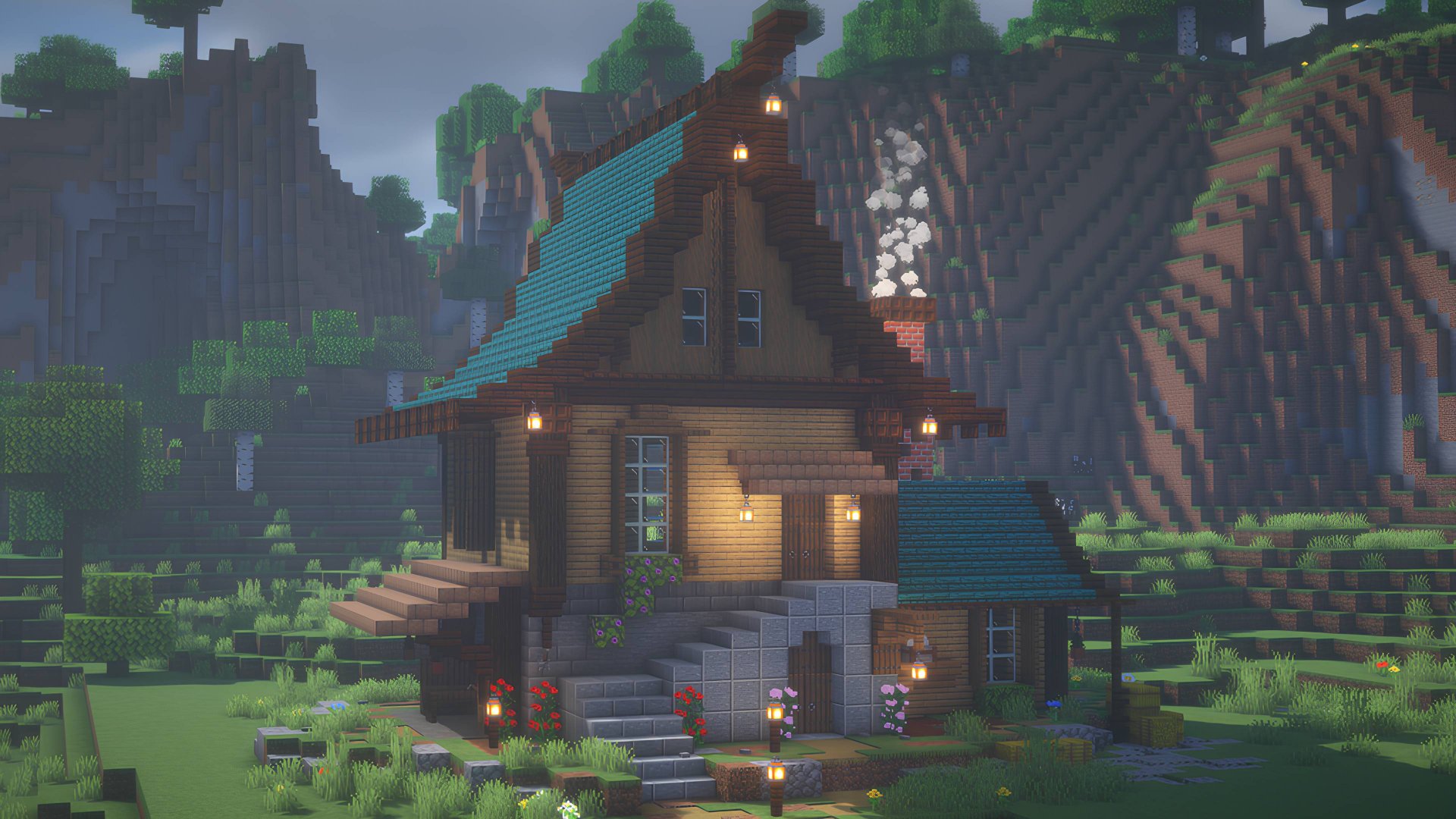 КРАСИВЫЙ ДОМ В МАЙНКРАФТ!