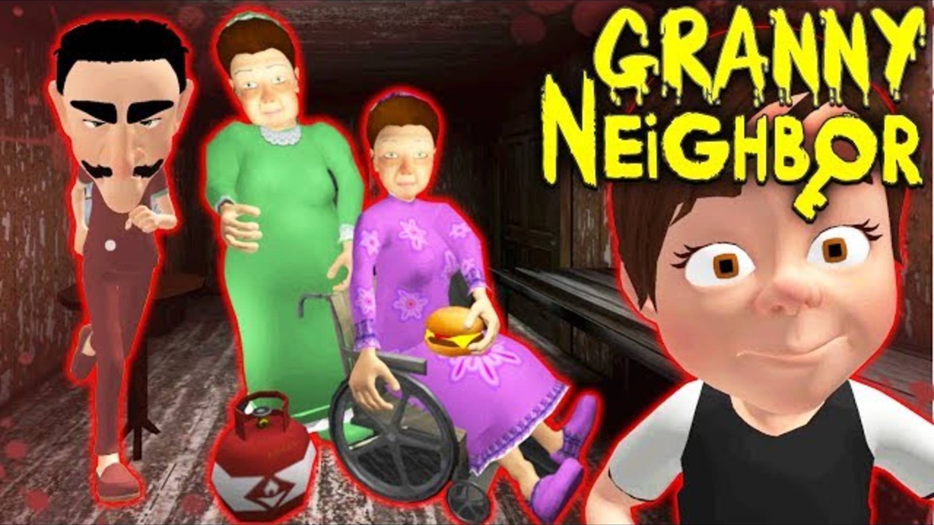 СЕМЕЙКА СТРАШНЫЕ СОСЕДИ ГРЕННИ - Neighbor's Family Secret Granny Escape смотреть онлайн