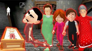 СЕМЬЯ СОСЕДИ ГРЕННИ ФИНАЛ КОНЦОВКА - Neighbor's Family Secret Granny Escape