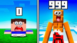 +1 СМ КАЖДУЮ СЕКУНДУ! Я ВЫРОС ГИГАНТОМ В МАЙНКРАФТ! 😱