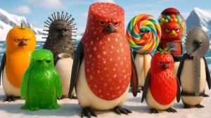 ОДУРЕВШАЯ СЕМЕЙКА БРЕЙНРОТ ПИНГВИНА САЛАМИНО ПИНГВИНО... ОНИ РЕАЛЬНО СДЕЛАНЫ ИЗ КОЛБАСЫ???