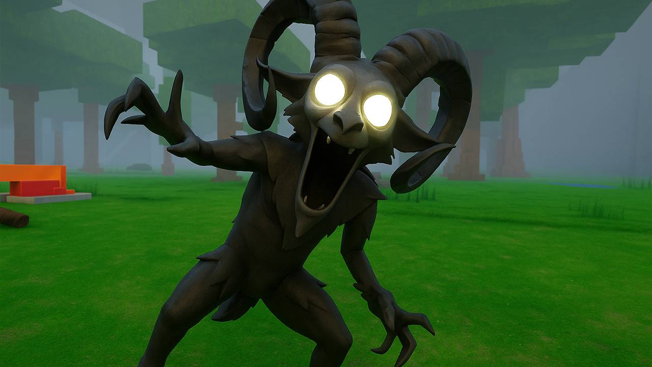 МОНСТР КОЗЁЛ В 99 НОЧЕЙ В ЛЕСУ В РОБЛОКС! смотреть онлайн