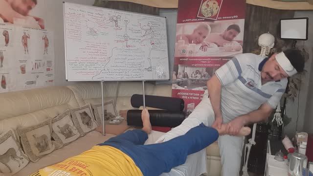 Мануальная правка бёдер и выравнивание ног. Обучение Мануальной Терапии от Олега Гудвина, Альфа-ТОП. смотреть онлайн