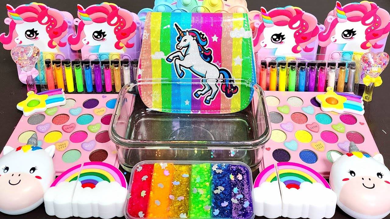 МЕГА - подборка самых Ярких слаймов, блесток и слизи ASMR смотреть онлайн