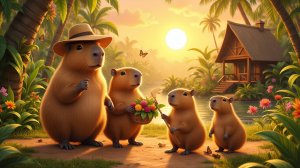 КАПИБАРА И СЕМЕЙНЫЙ ПИКНИК | Мультфильм для детей ✨🐤