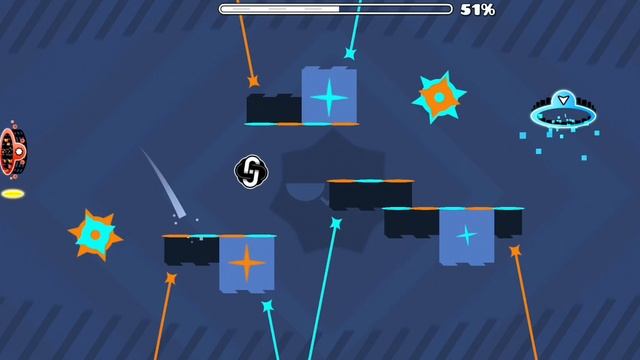 Прохождение ежедневного уровня Good intentions в Geometry dash смотреть онлайн