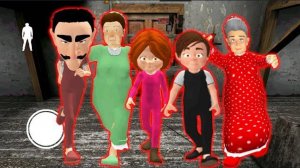 СЕМЬЯ ЗЛЫЕ СОСЕДИ ГРЕННИ - Neighbor's Family Secret Granny Escape