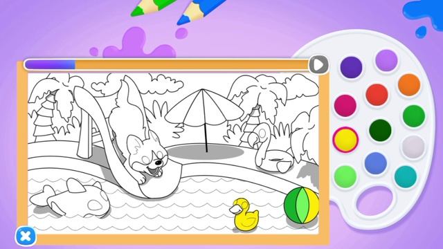 Развивающий детский мультфильм-раскраска. смотреть онлайн