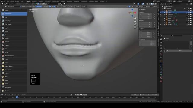 3 Head Sculpt - Blender Character Sculpt Tutorial part 3 смотреть онлайн