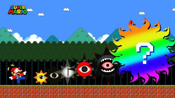 Безумный демон! Марио безнаказанно творит произвол Mr.Sun во всех фазах