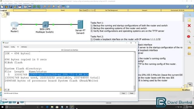 72\002 Backup and restore configurations and IOS_ Answers Part 1 смотреть онлайн