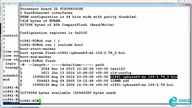 68\008 Image Boot Theory, Boot System Command and Boot Process Theory - Startup Config смотреть онлайн
