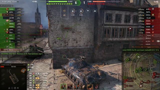 Мир танков. Бой на ИС-3. Т28 Prot. отхватил за наглость))) смотреть онлайн